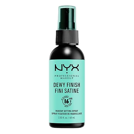 NYX Professional Makeup Dewy Finish Setting Spray – 16HR Long-Lasting Hold & Radiant Glow | Lightweight, Vegan & Cruelty-Free